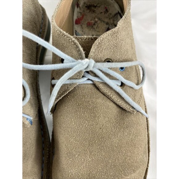 Ted Baker Chock Cream Suede Chukka Boots Mens Size 9 Preppy Fall - Picture 5 of 9